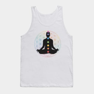 Flower of Life Chakra Healing Meditation Tank Top